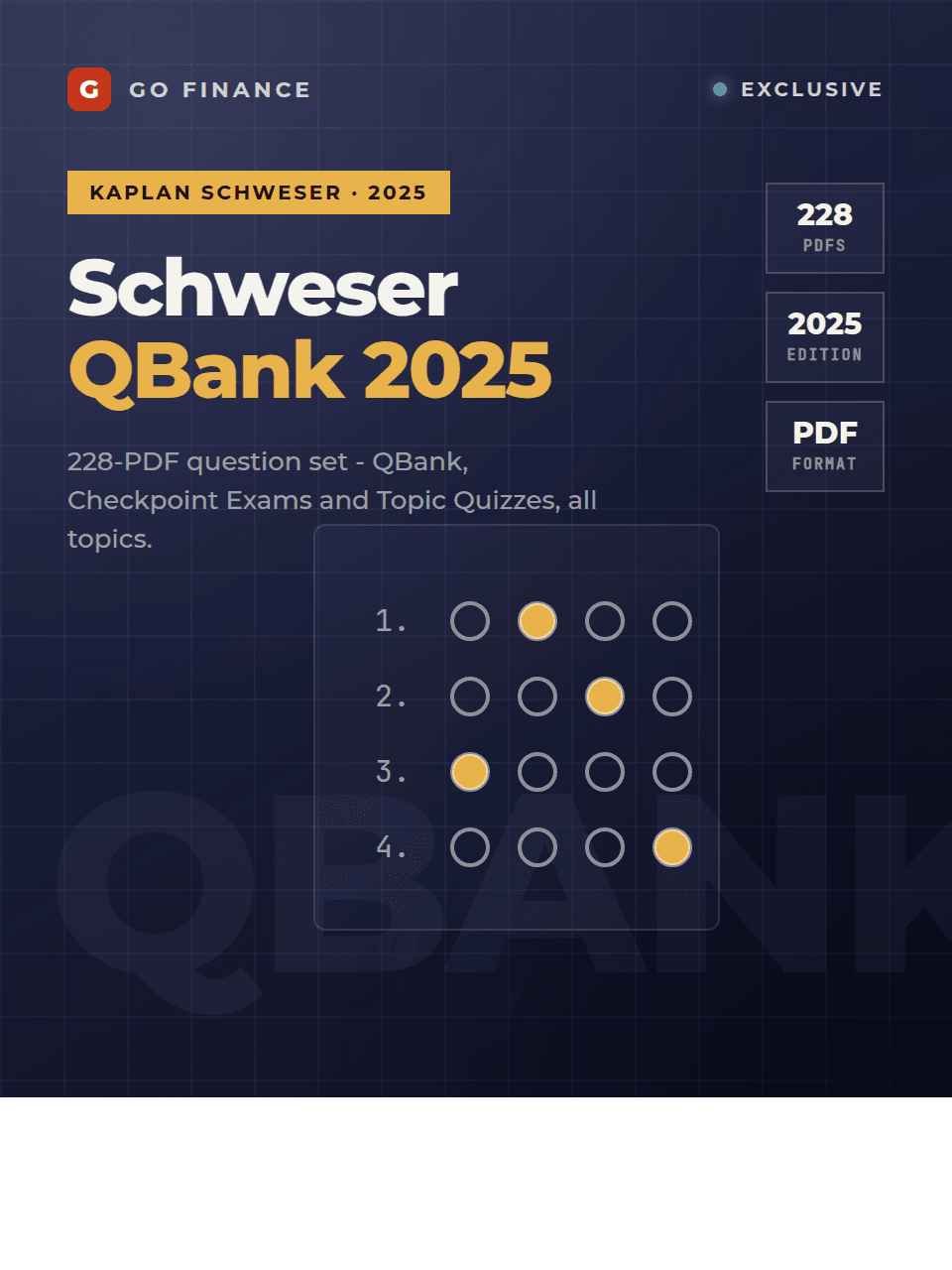 CFA L1 2025 Schweser QBank