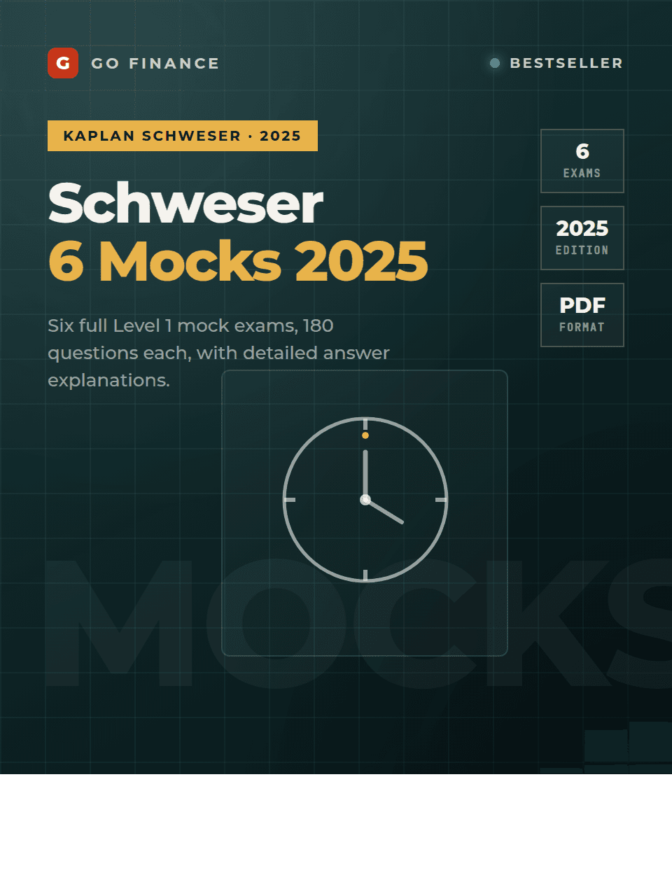 CFA L1 2025 Schweser 6 Mocks