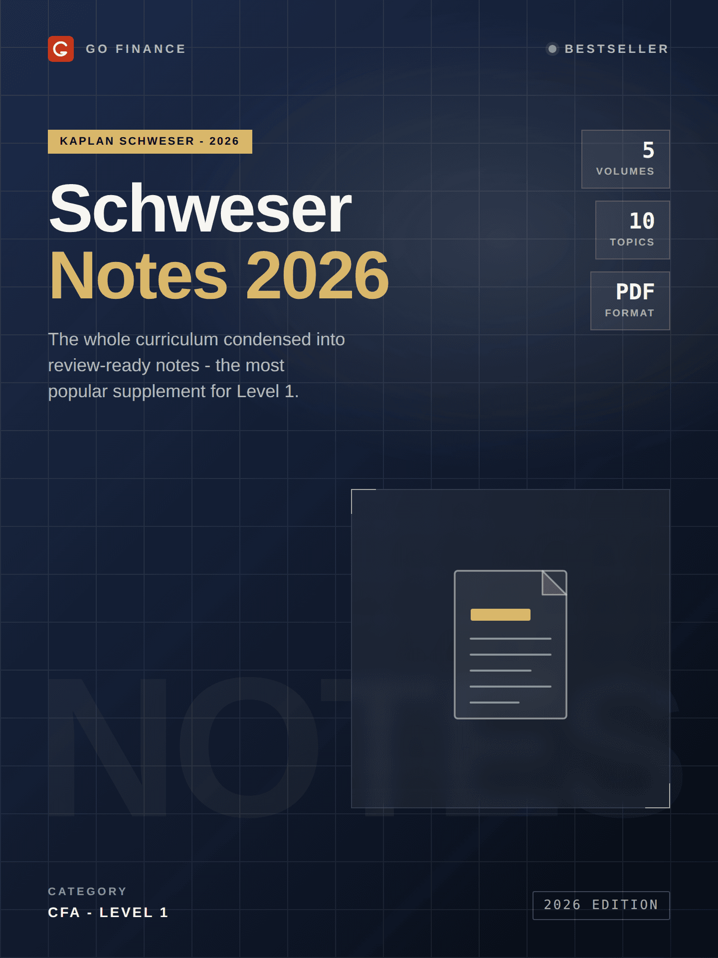 CFA L1 2026 Schweser Notes